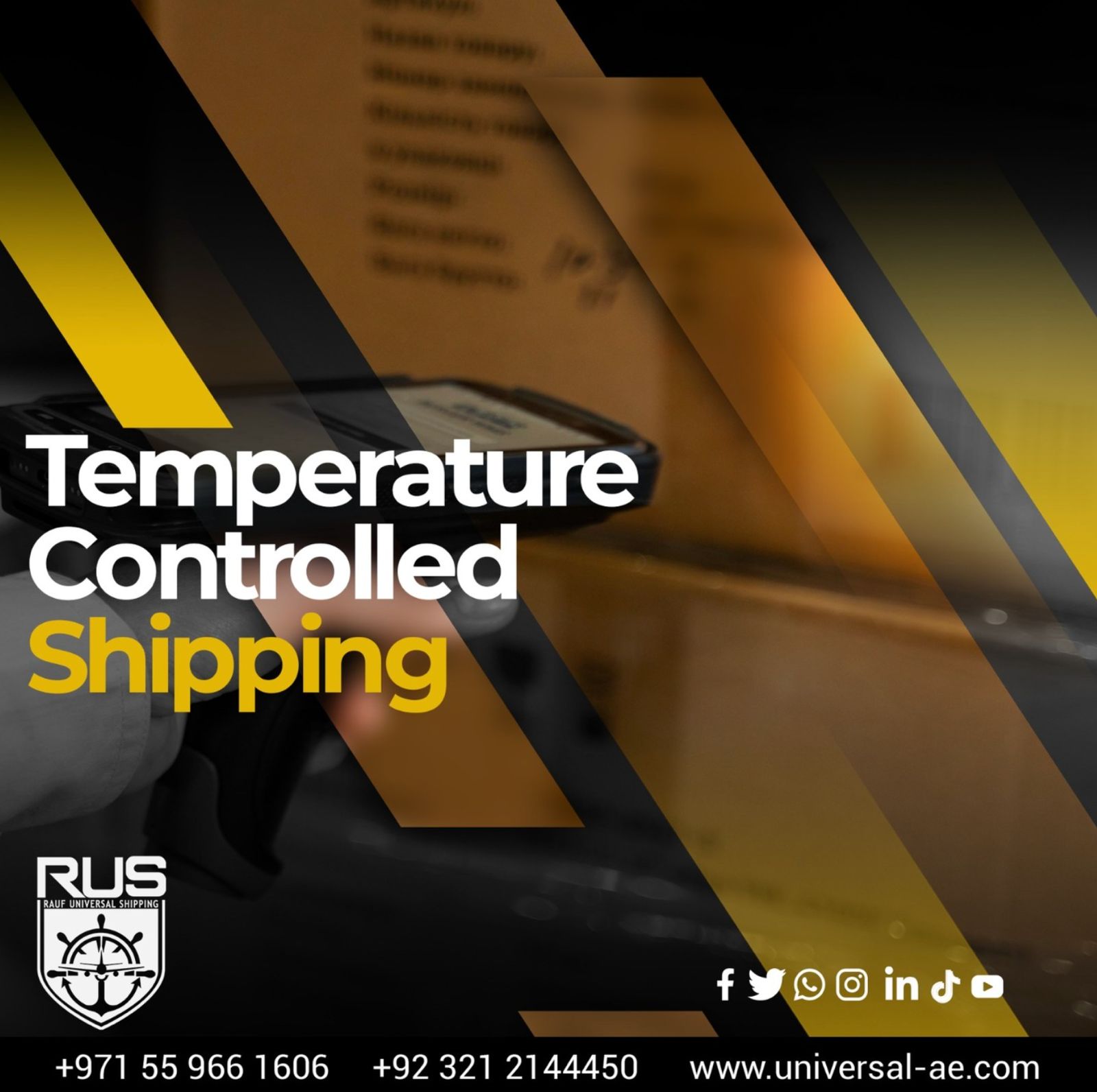 Cold storage warehouse aisle with pallet racking